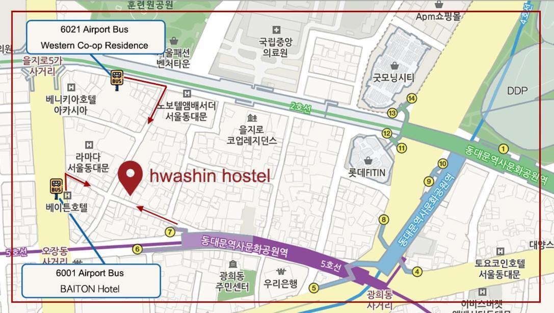 Dongdaemun Hwashin Hostel Seúl Exterior foto