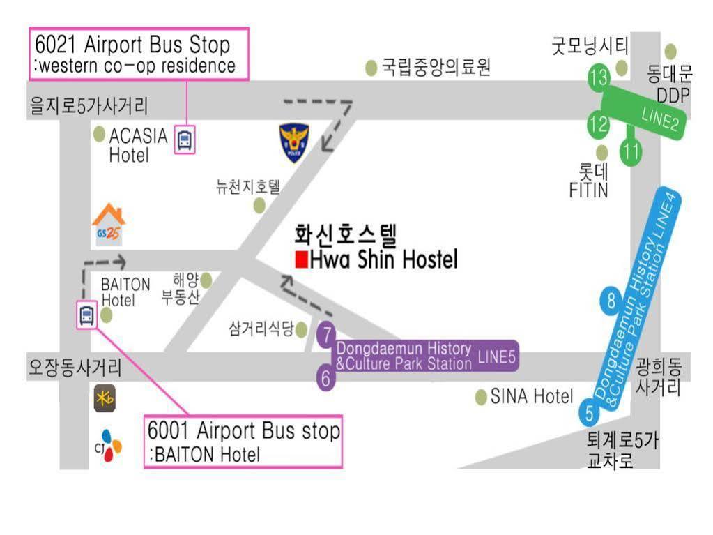 Dongdaemun Hwashin Hostel Seúl Exterior foto